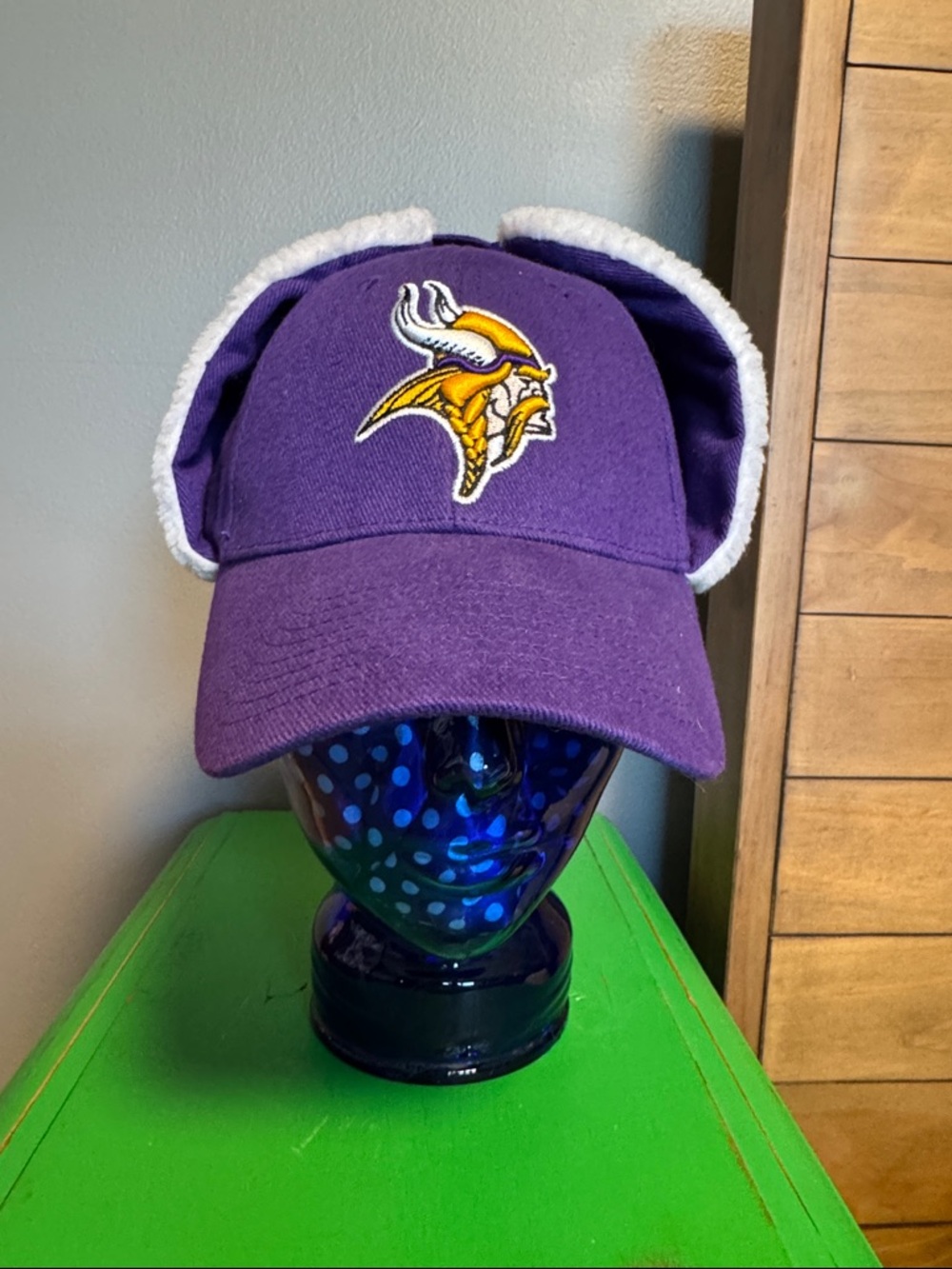 Minnesota Vikings Purple Fleece-Lined Baseball Cap